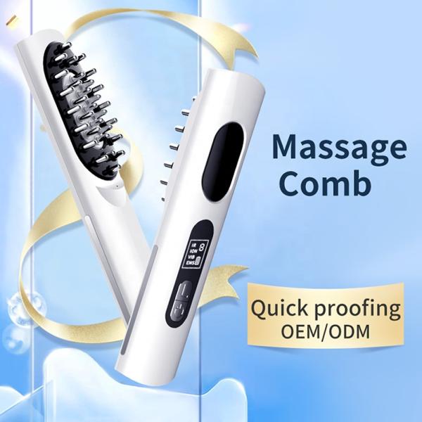 Scalp Applicator Liquid Comb for Hair Follicle Stimulation 6 Gears and USB Charging