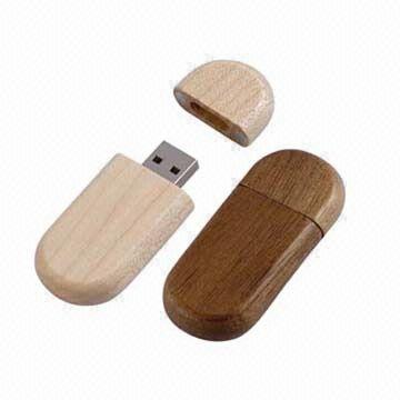capacidad grande AT-101Q de memoria USB de madera
