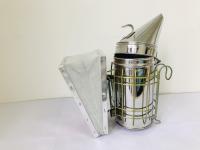 Fumador galvanizado estilo americano de la colmena de la abeja de la apicultura
