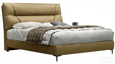 Anti-Collision Soft Package Leather Bed Frame