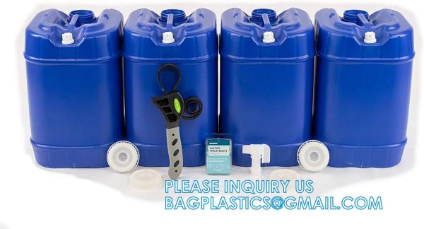 Survival Supply, Stackable Water Storage Containers, Emergency Water Storage, Camping, Disaster Preparedness