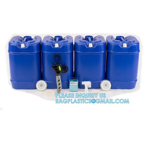 Survival Supply, Stackable Water Storage Containers, Emergency Water Storage, Camping, Disaster Preparedness