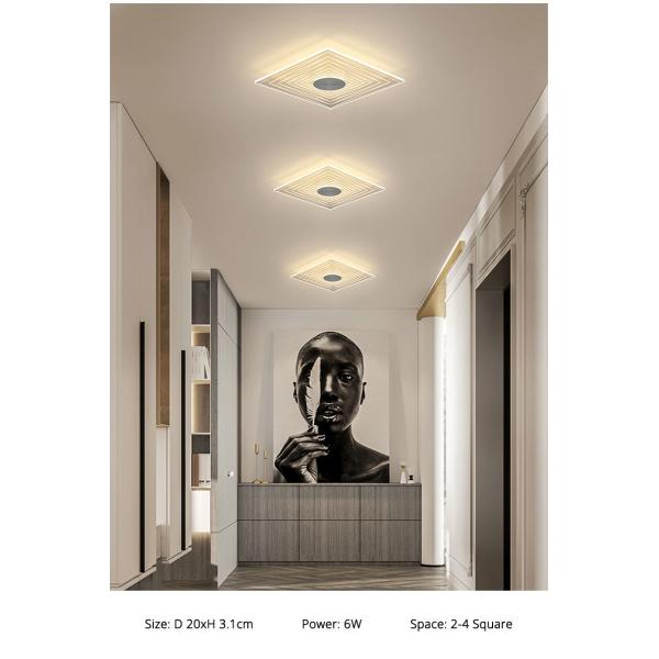 Modern corridor Ceiling Light White kitchen bedroom minimalist design Acrylic Ceiling Lights(WH-MA-286)