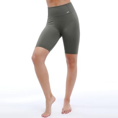 No Side Seams High Waist Yoga Shorts 90% Nylon 10% Spandex