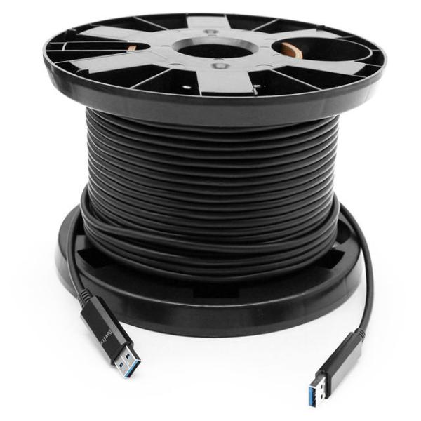 50 meters (164ft) USB 3.0 5G Active Optical Cables, USB AOC Male A to Male A Connectors