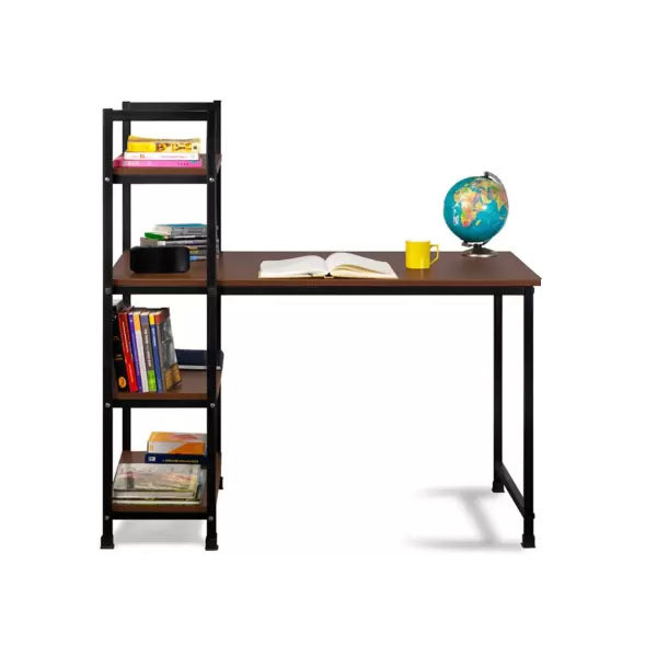 Living Room Furniture Vintage Soho L Shape Wood Frame Study Workbench with Metal Legs