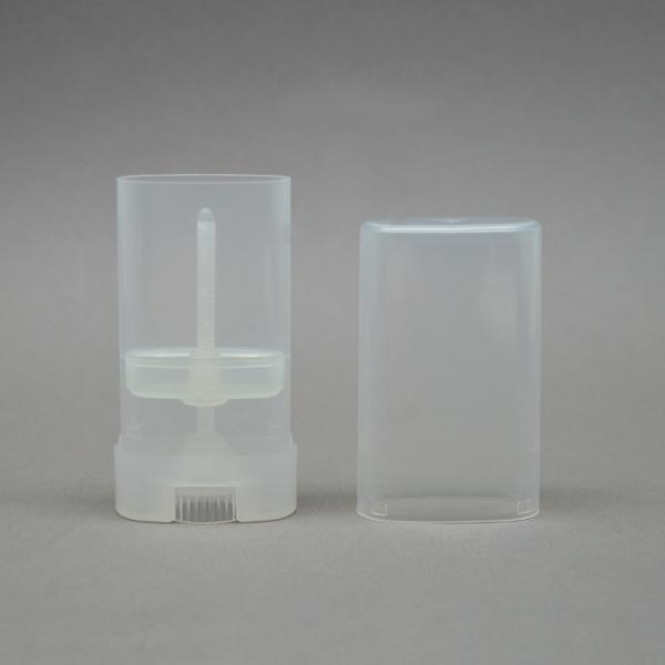 Translucent Lip Balm Tube Plastic Deodorant Oval Bulk Chapstick Tubes
