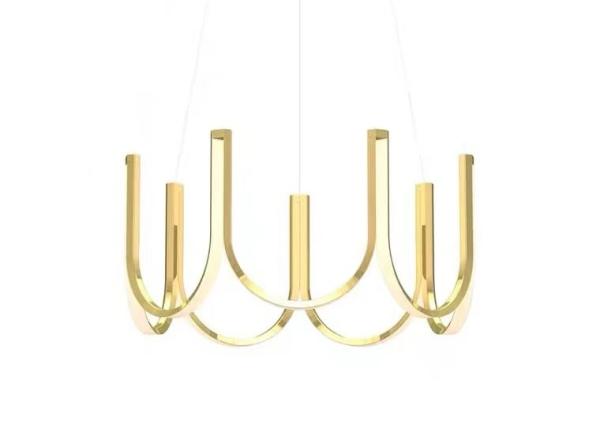 Aluminum Ring Modern Chandelier Golden Hot Sale Led Hang Lamp Pendant Lamp Lighting Fixture Modern