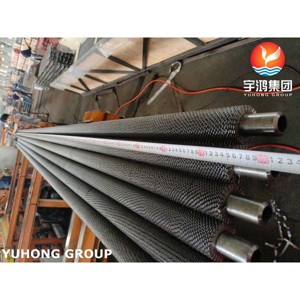 ASME SA213 T22 Serrated Finned Tube with Carbon Steel Fins For Boilers Banks