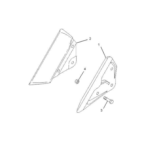 Excavator CAT Spare Parts Bucket Blade Side Cutter Or CAT Side Cutter 7Y0357