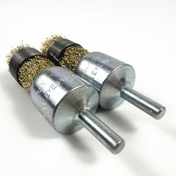 Brass Wire End Brush with Shank for Power Tools