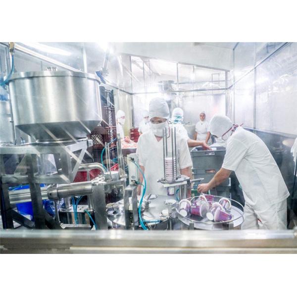 Stainless Steel Yogurt Processing Machine , Yoghurt Production Equipment