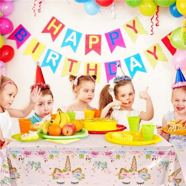 Gravure Printing PEVA Plastic Disposable Tablecloth 54x108 Inches