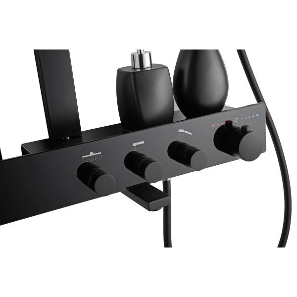 Стена установила никель черный ливень нержавеющей стали дождя установил латунную картину