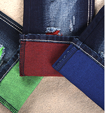 11.5 oz 55% Cotton 45% Polyester Black Black Denim Jeans Fabric