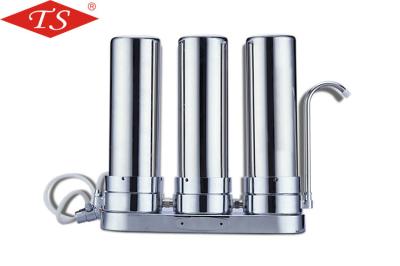 10 Inch Three Stage Water Filter Parts Stainless Steel Desktop Faucet