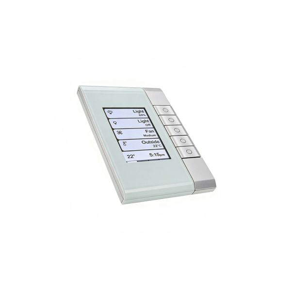 5085EDLB-OM - Clipsal C-Bus Enhanced DLT Wall Switch with Crystal Glass Fascia, 5 Buttons