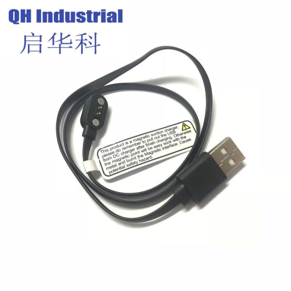 2Pin Solidwork Design Smartphone Smart Band, Smartwatch magnetic pogo pin cable connector