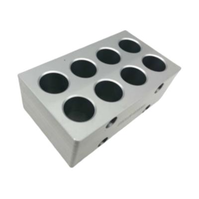 Torsión y fresado CNC de precisión de piezas de aluminio con acabado de pintura industrial