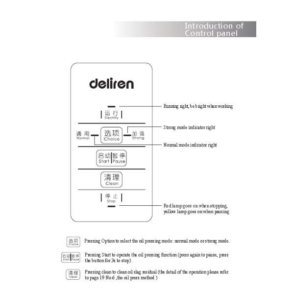 Innovation Best  Deliren  Design lntelligent Household Oil Press Machine D-1608A