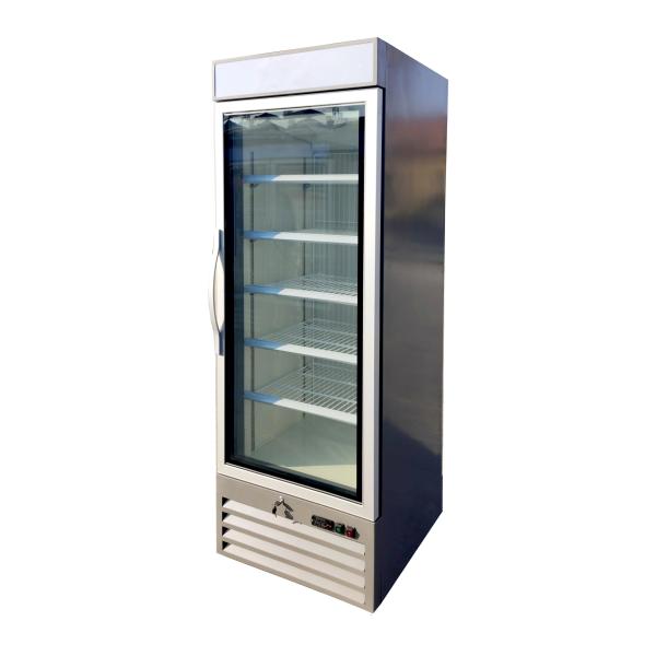 Plug In Upright Glass Door Fridge With R290 Refrigerant For Drinks