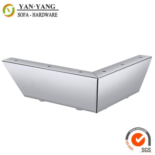 70mm high glossy shiny corner furniture leg chrome iron sofa leg SL-115