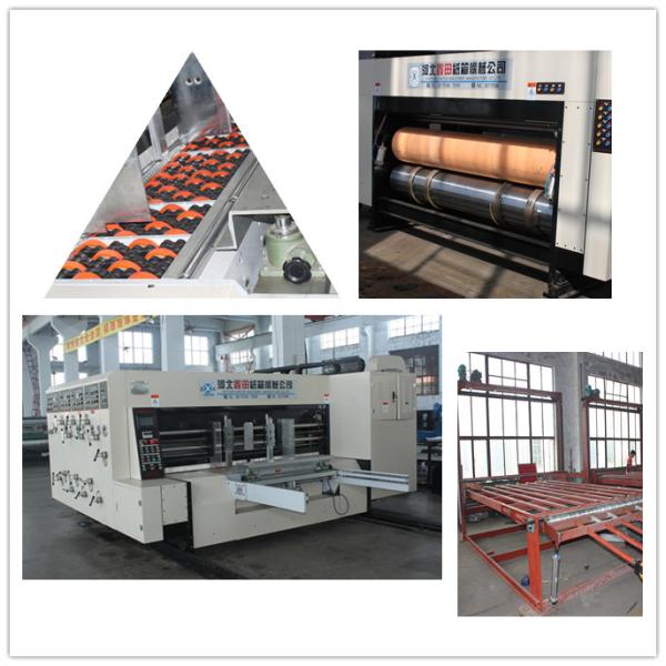 Lead Edge Feeding Flexo Printer Slotter Machine With Feeding / Die Cutter