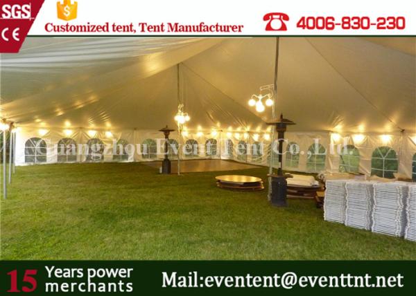 Square Solar Second Hand Marquee Tent , Heavy Duty Gazebo Canopy For Outdoor Campin