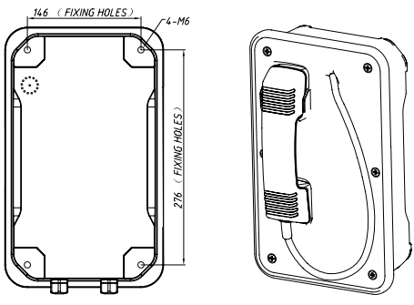Водоустойчивый промышленный ветроустойчивый Телефон Авто - Телефон набора