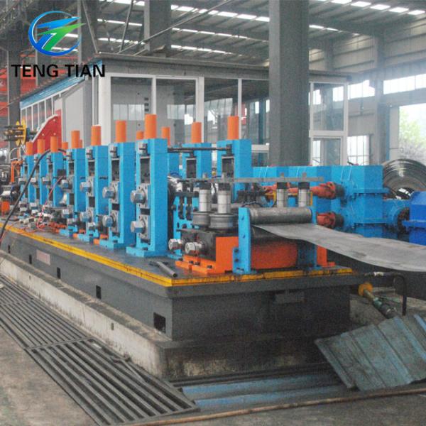 140mm Tube Mill Machine 7.5kw PLC Control 100m/min Speed