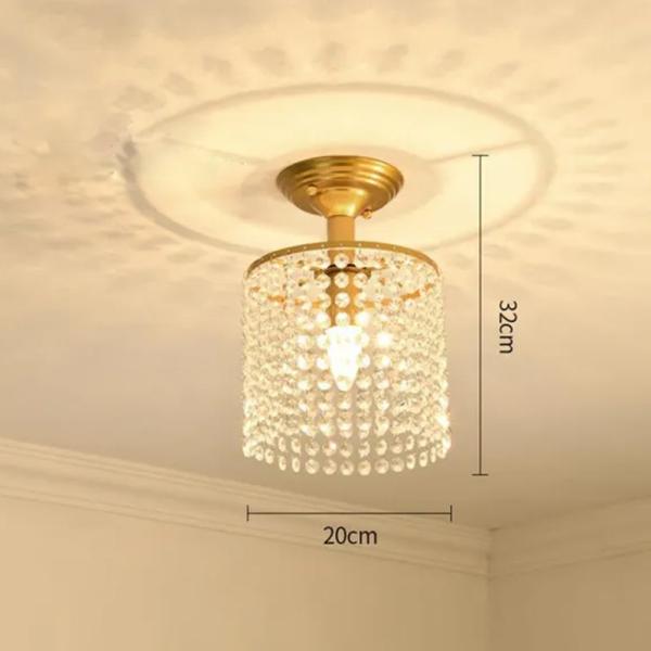 LED Crystal Chandelier Gold Ceiling Light Hallway Ceiling Lights(WH-CA-109)