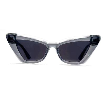 AS076 Folha de acetato Forma dos olhos de borboleta Óculos de sol com quadro de acetato