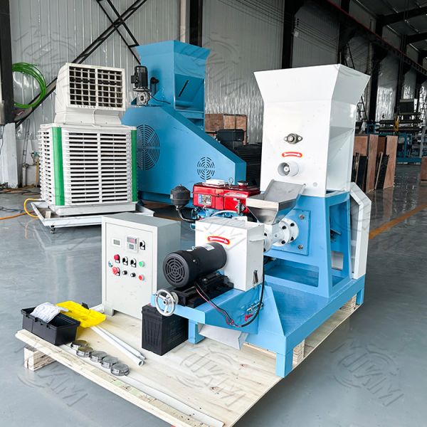Diesel Powered floating fish food pellet making machine Fish Farm Use Aquatic Floating Fish Feed Processing Machines Pellet Making Mill for Sale