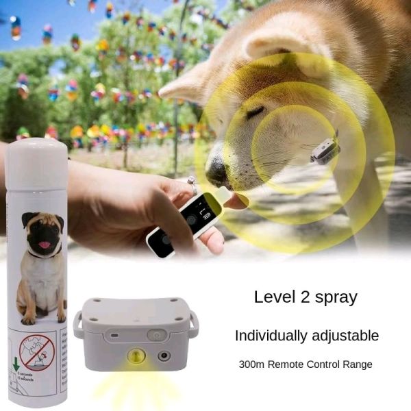Eco-Friendly Rechargeable IP67 Waterproof ABS Agility Dog Leash Remote Control Spray Pet Training Collar Modern Anti-Bark