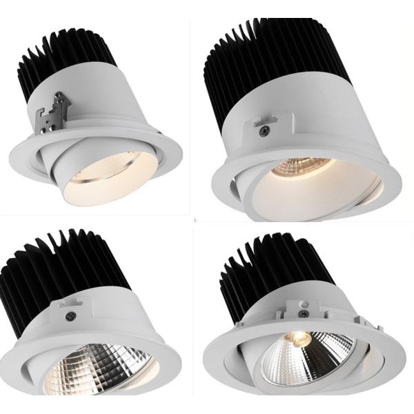 30W 30deg Tiltable Square CCT 2700-3000K Led Dimmable Downlights 700mA Cut out 154*150MM