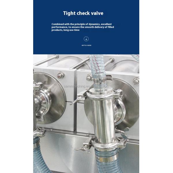 Полная пневматическая двойная столовая машина для наполнения жидкостью с точностью наполнения 1%