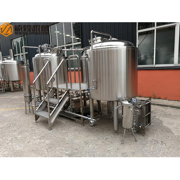 Stainless Steel Beer Making System 500L Capacity Brewhouse Steam Heating