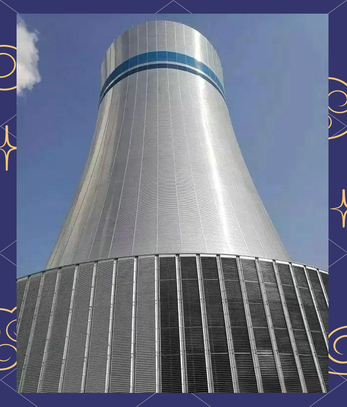 Corrosion Proof Cooling Tower Steel Structure Windproof Galvanised Steel Structure