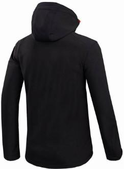 Custom Mens Waterproof Softshell Jacket Grey O Neck Type For Outdoor Camping