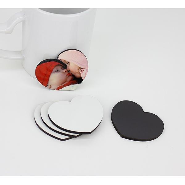 Wholesale Heart Shape 60x54mm Sublimation Blank Fridge Magnet for Household Appliances Decorating Accessories