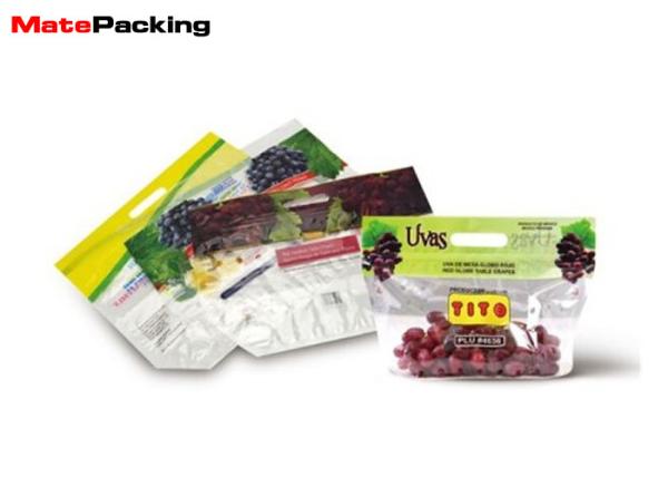 Clear Fresh Vegetable Plastic Packaging Bags With Breath Hole Anti Fogging