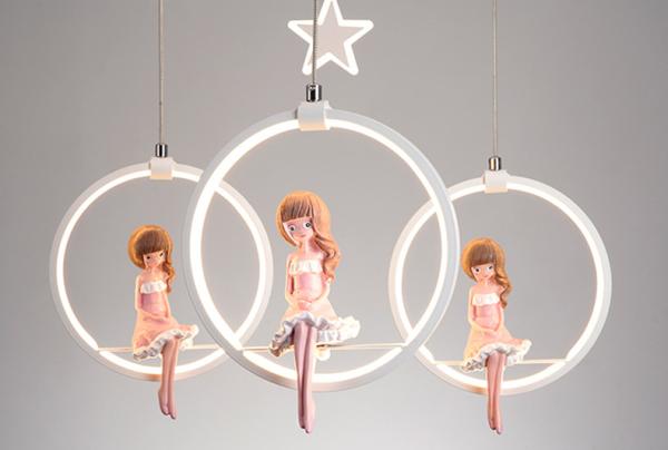 Nordic girl bedroom decor led lights for room indoor girl room chandelier lighting(WH-MA-138)