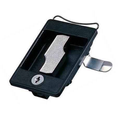 Steel cupboard lock cabinet lock for metal furniture door Locking Handle Black Panel Lock