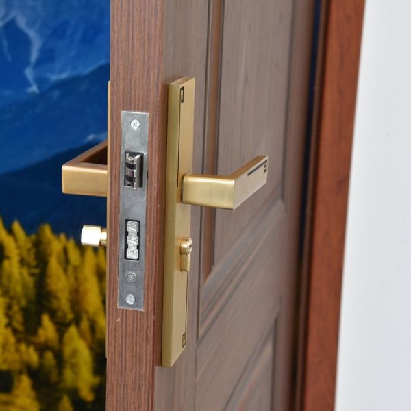 Fireproof Solid Core Plywood Interior Doors  Safe, Durable Bedroom Timber Doors