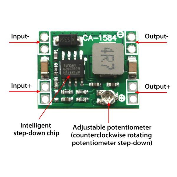 MP1584EN 3A Adjustable Buck Converter Module for Replace DC-DC Step Down Power Supply Module