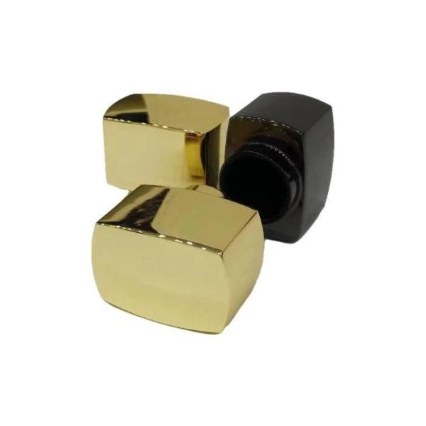 Zinc Alloy Rectangle Perfume Bottle Caps For 50ml Perfume Glass Bottle