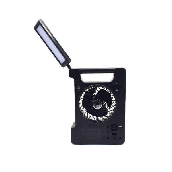 Solar Lighting System Kit  Portable Rechargeable Fan With Eye Protection LED Desk Lamp