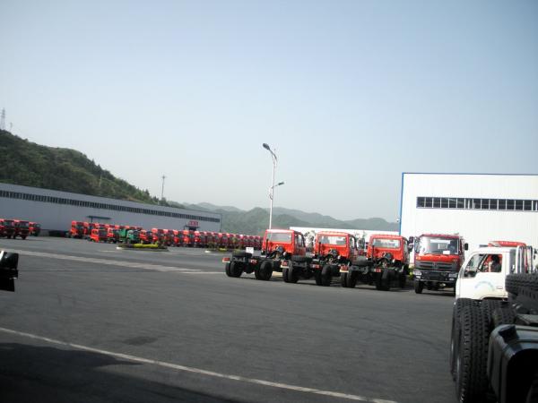 Euro3 Dongfeng Cummins Camions 270HP RHD DFL1180BY Cargo Truck