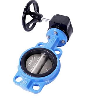 6 Inch Epoxy Gear Operator ISO 5211 Wafer Butterfly Valve
