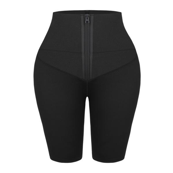 Hexin Alta cintura Preto Controle da barriga Calças curtas Corcassos Treinador de cintura para mulheres Envio rápido